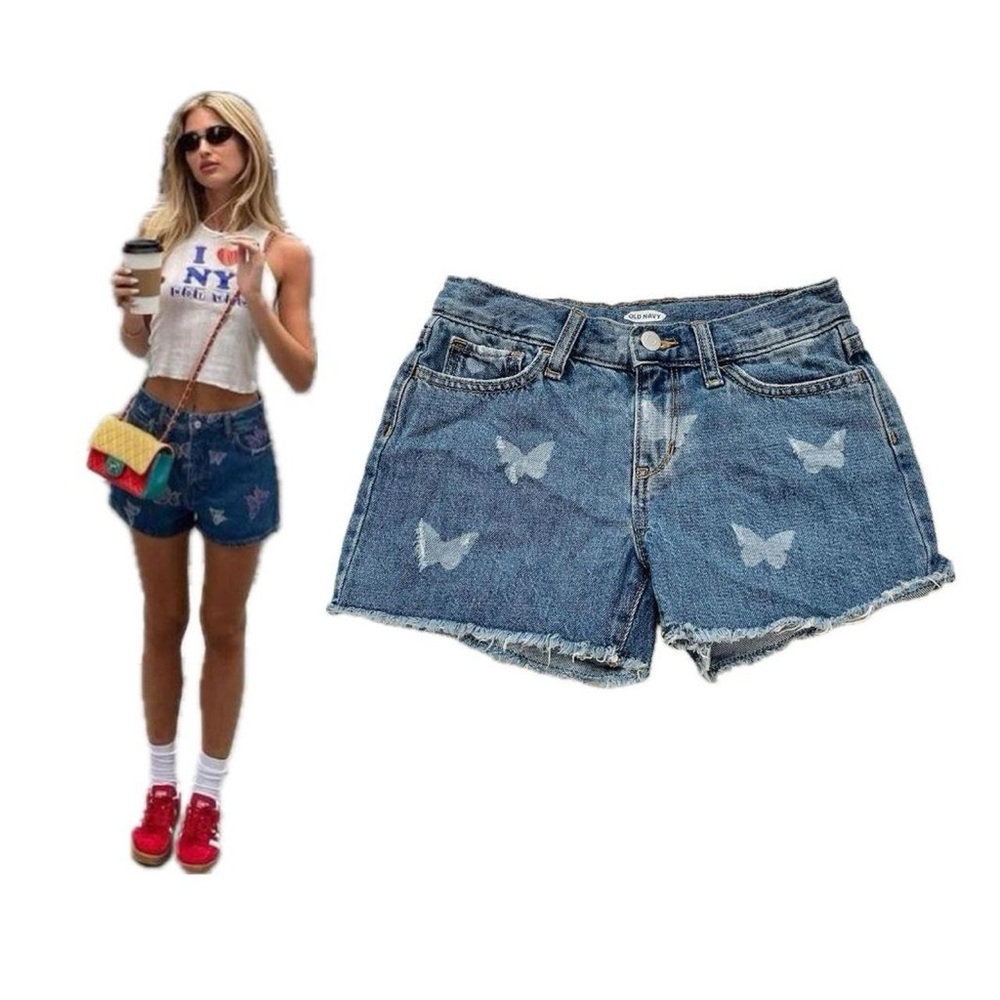 Butterfly Denim Women's Shorts